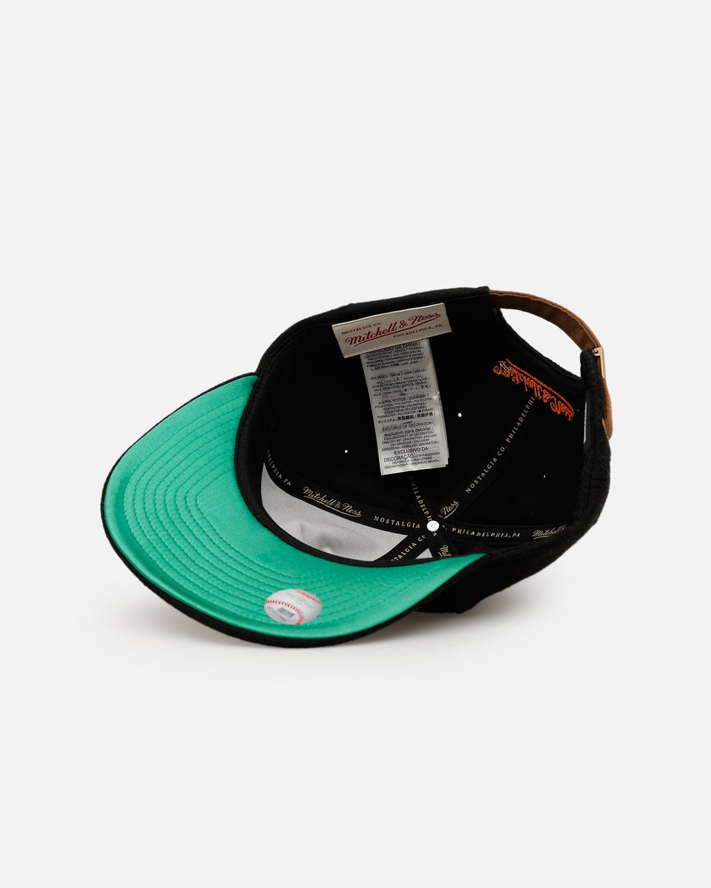 Mitchell & Ness San Francisco Giants 'Vintage Baseball' Vintage Fit Strapback Black