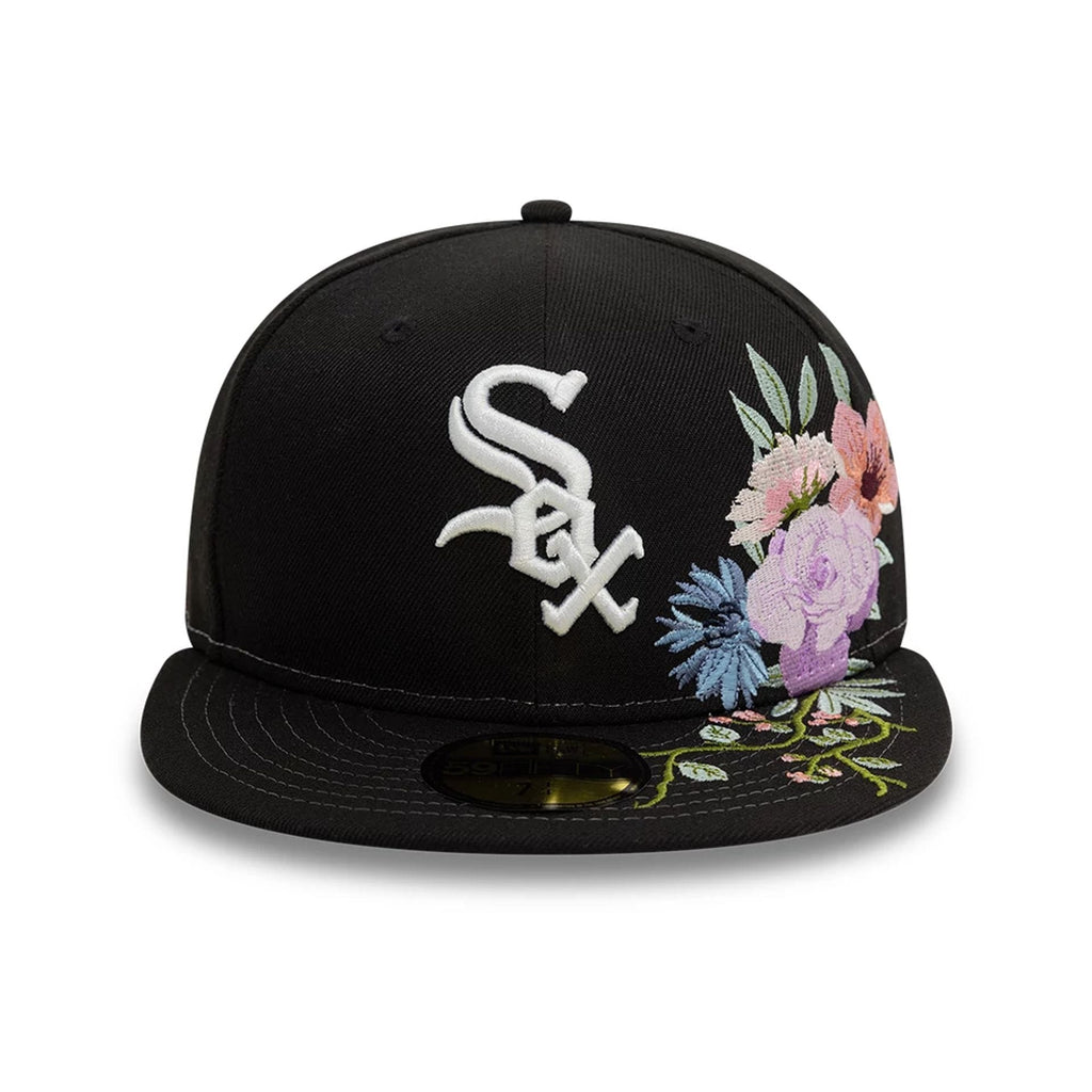 Chicago White Sox MLB Floral Black 59FIFTY Fitted Cap