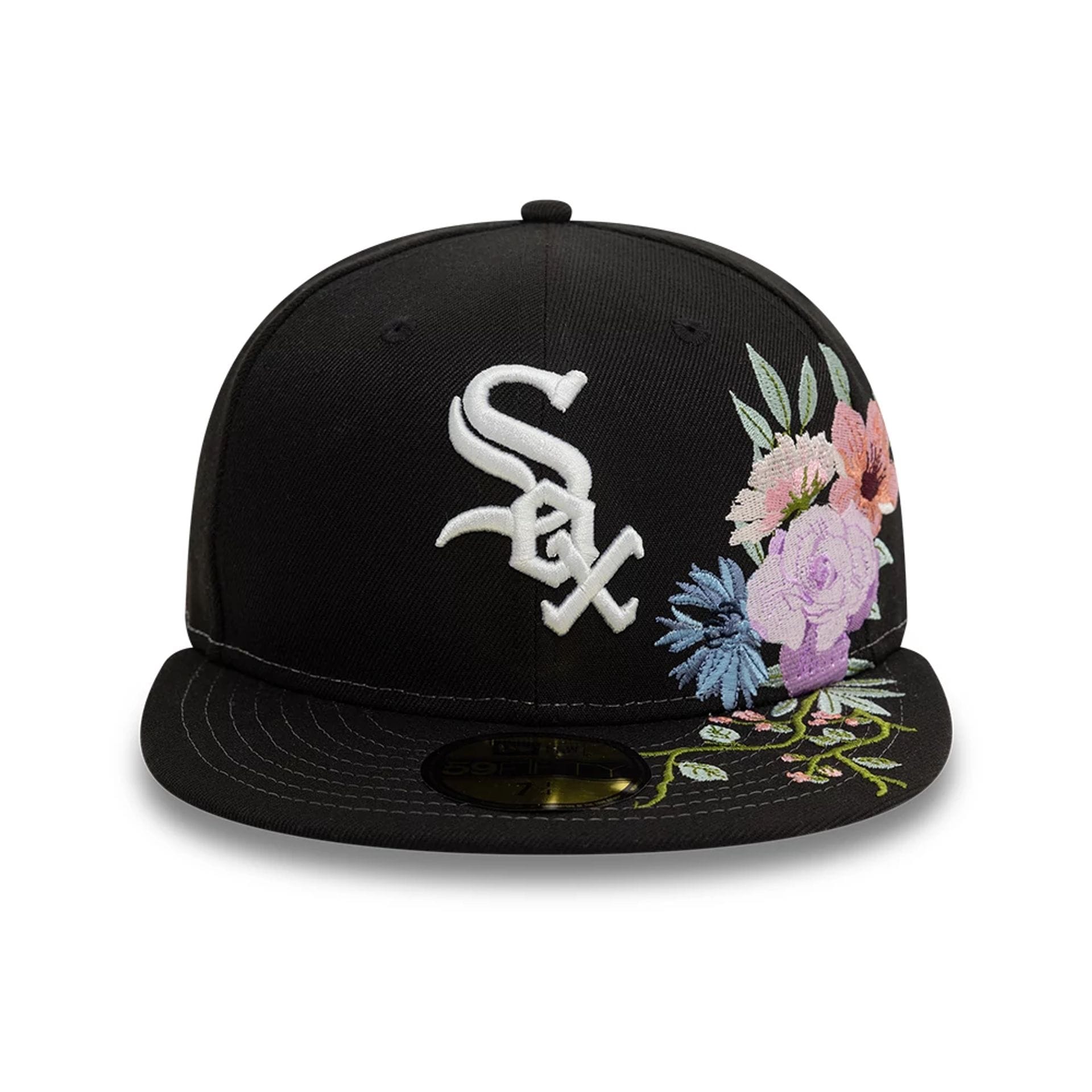 Chicago White Sox MLB Floral Black 59FIFTY Fitted Cap