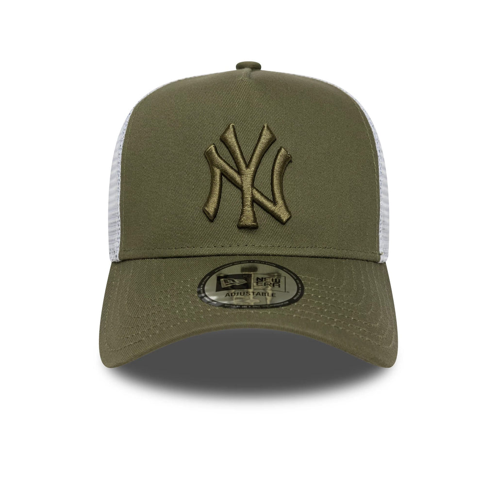 New York Yankees MLB League Essential Dark Green 9FORTY E-Frame Trucker Adjustable Cap