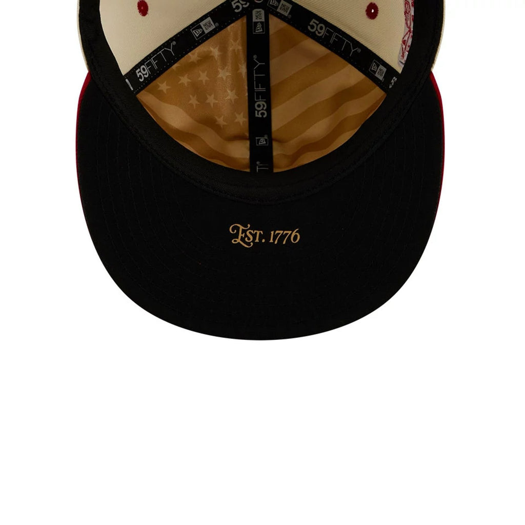 Chicago White Sox MLB 4th Of July 2026 Cream 59FIFTY Fitted Cap