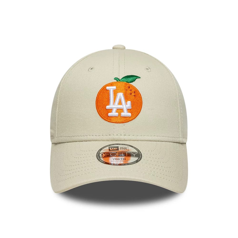 Youth LA Dodgers MLB Fruit Icon Cream 9FORTY Adjustable Cap