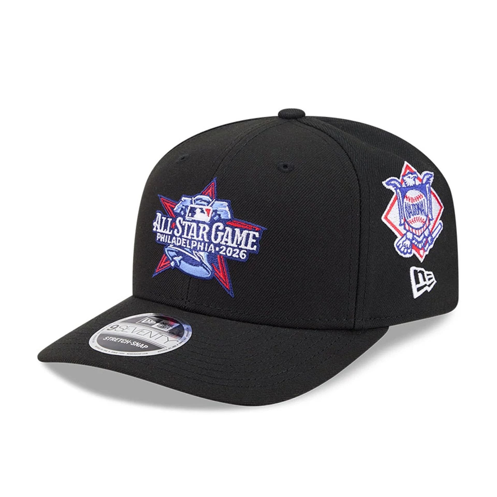 Phillies MLB All Star Game Black 9SEVENTY Stretch Snap Adjustable Cap