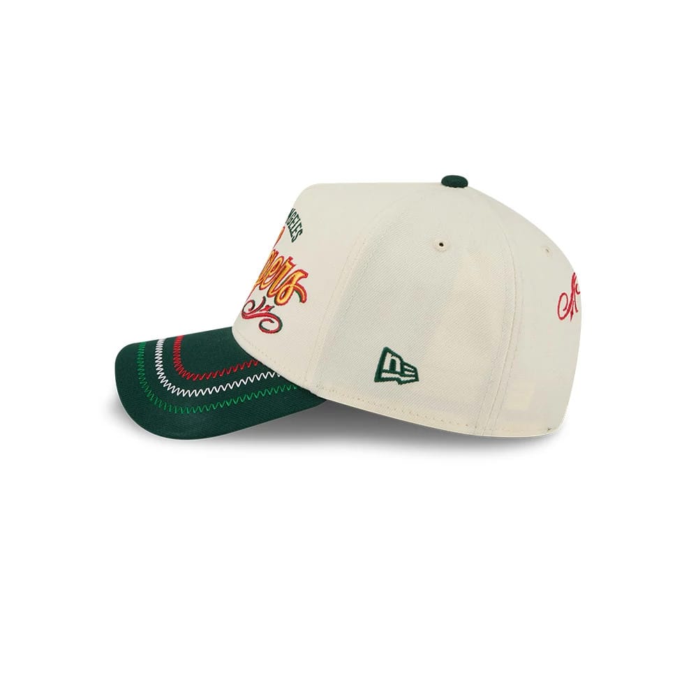 LA Dodgers MLB Cinco De Mayo Cream & Green 9FORTY A-Frame Adjustable Cap
