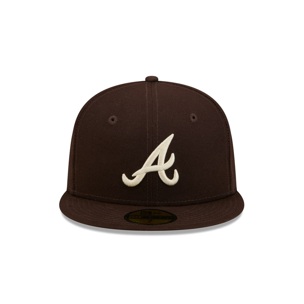 Atlanta Braves Brown Basic 59FIFTY Fitted Hat
