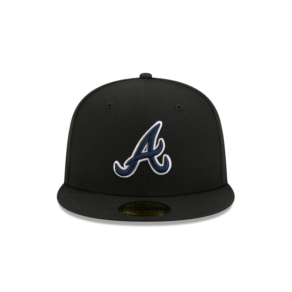 Atlanta Braves Black Basic 59FIFTY Fitted Hat
