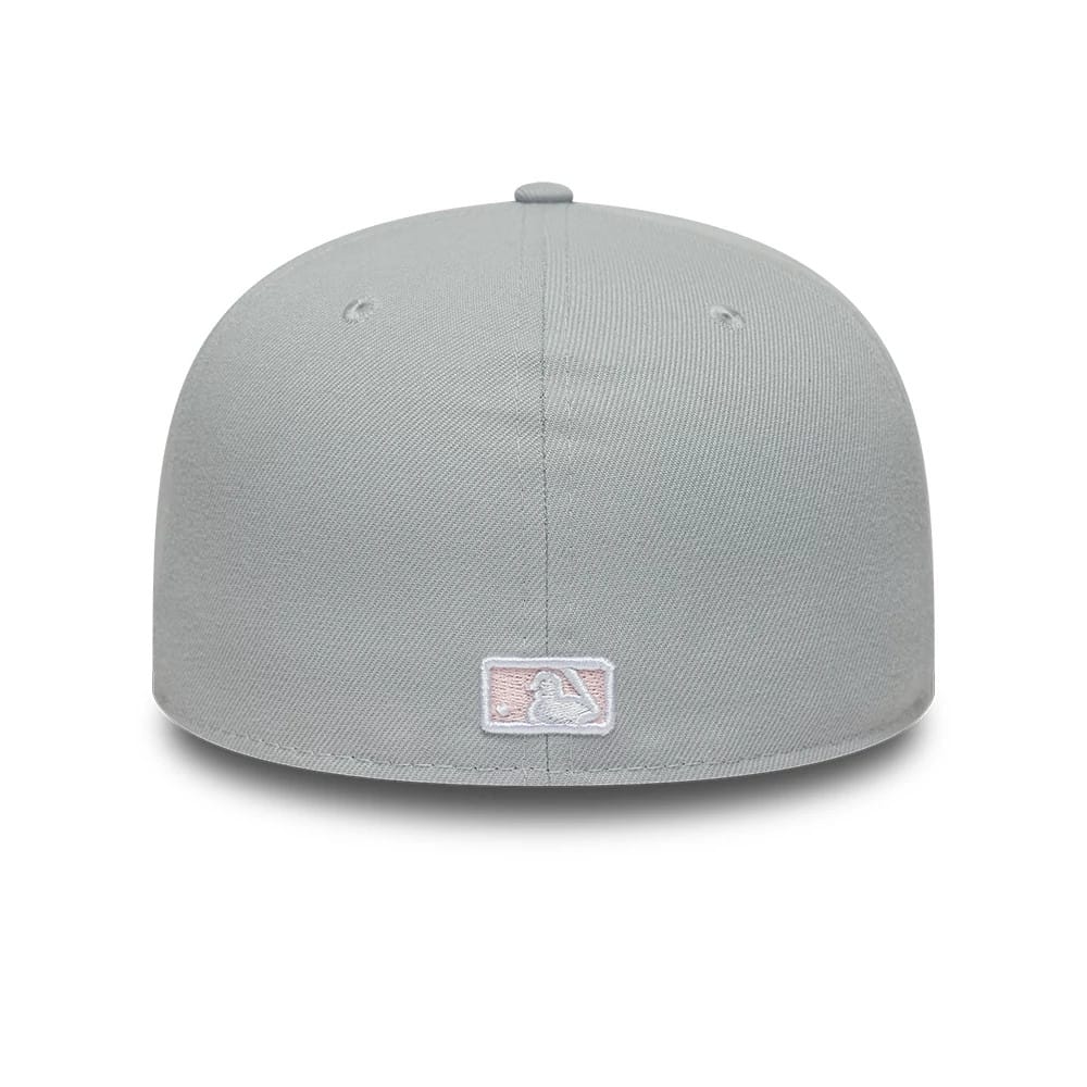 New York Yankees MLB Floral Outline Grey 59FIFTY Fitted Cap