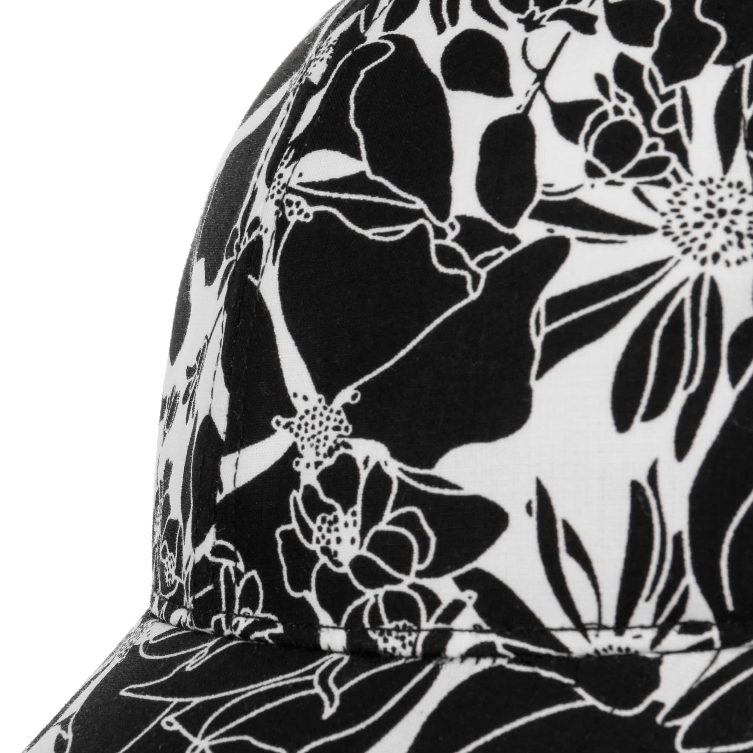 Twotone Flower Print Cap